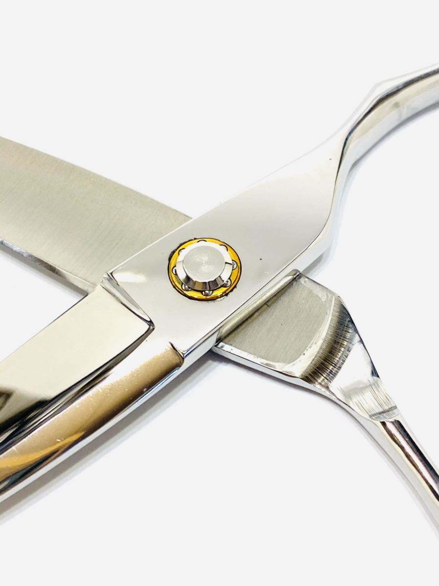 7インチ スライドシザー 剣刃 カットシザー 理容 美容 鋏 シザー 6