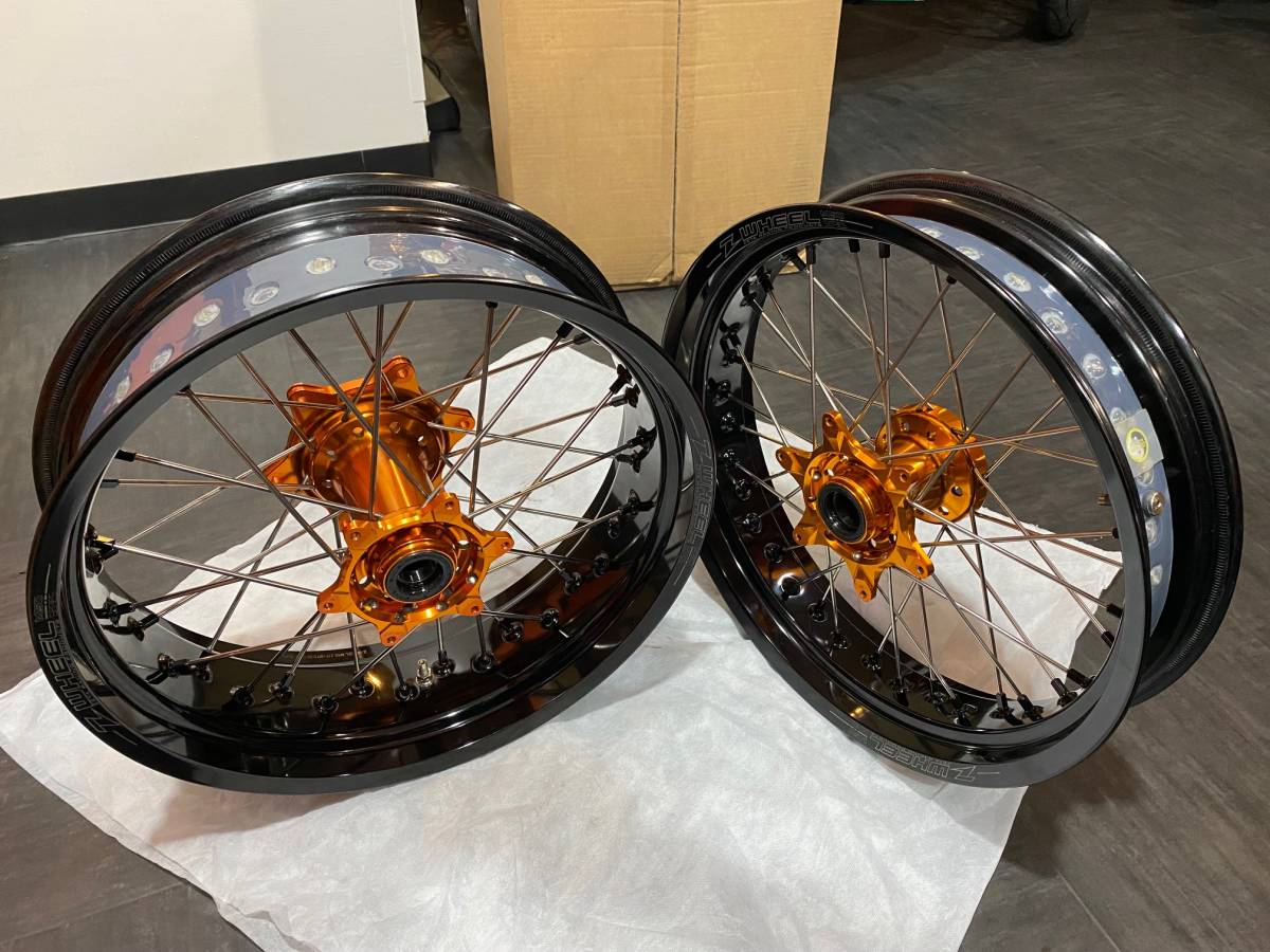 モタードホイールセット・KTM・Z-WHEEL・ F3.50-17, R5.00-17 