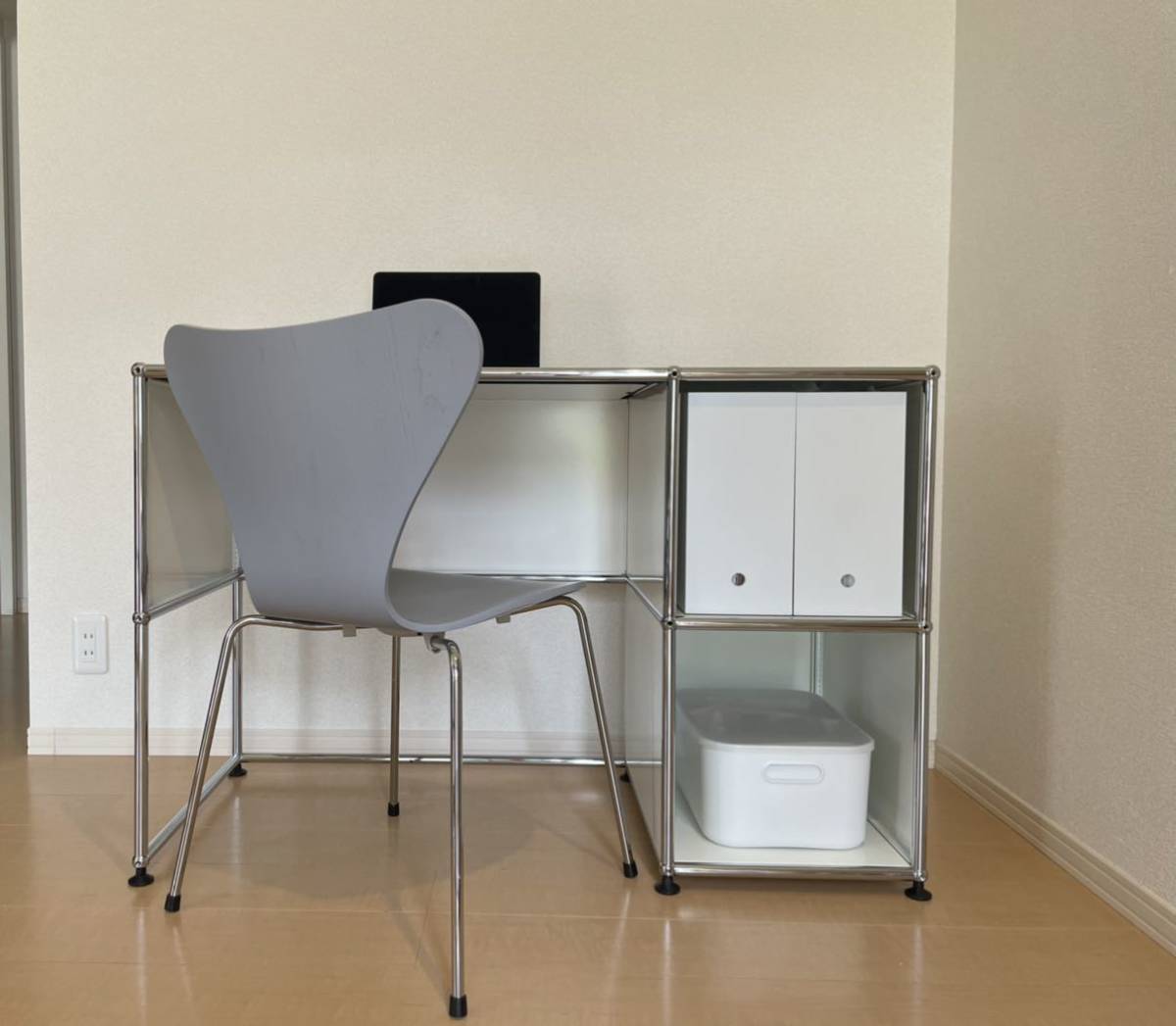 美品　USM Haller ホワイトデスク パソコン　ワーク　150cm 美品『USM ハラー デスクホワイト』PCデスク 机 hhstyle アクタス