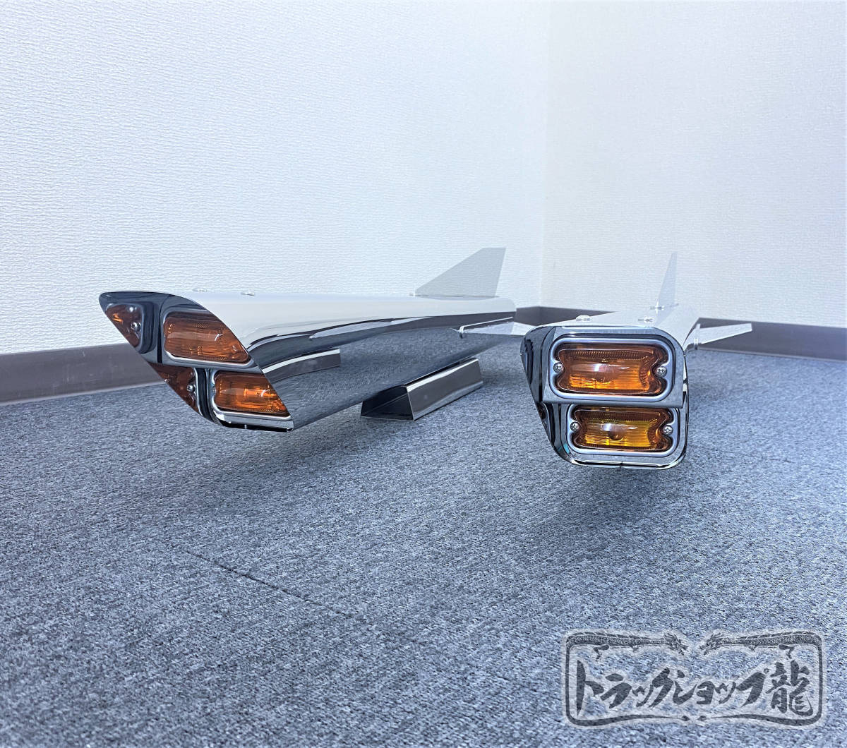 数量限定！オリジナル 角マーカー付き ロケット 中 2本セット 鏡面 