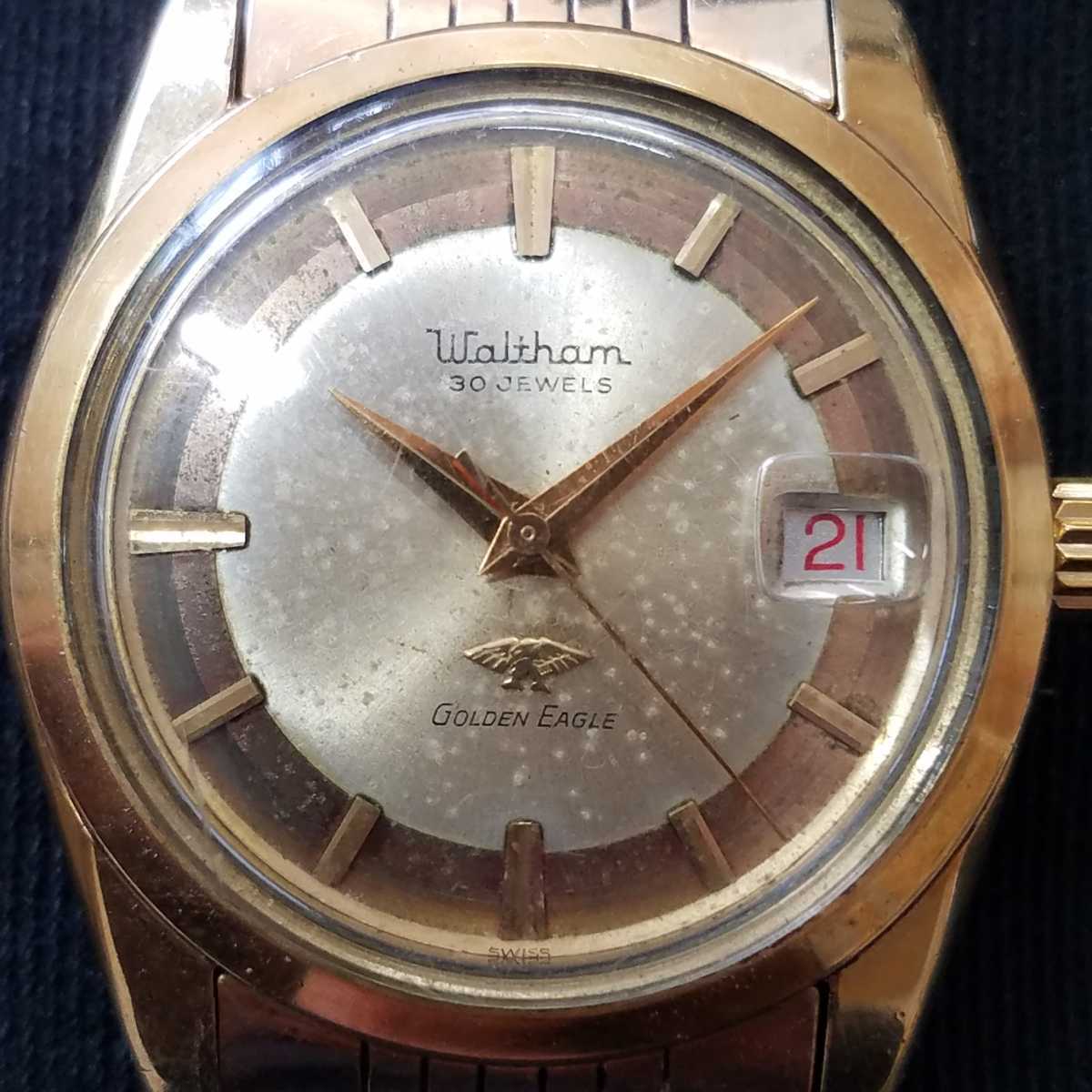ロ*ド様 ウォルサム 30JEWELS Golden Eagle ゴールデンイー WALTHAM ウォルサム GOLDEN EAGLE ゴールデンイーグル 30 JEWELS 30石