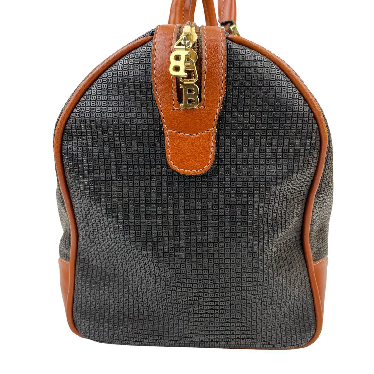 美品 BALLY バリー ボストンバッグ 旅行 バッグ 大容量 トラベル 茶色 