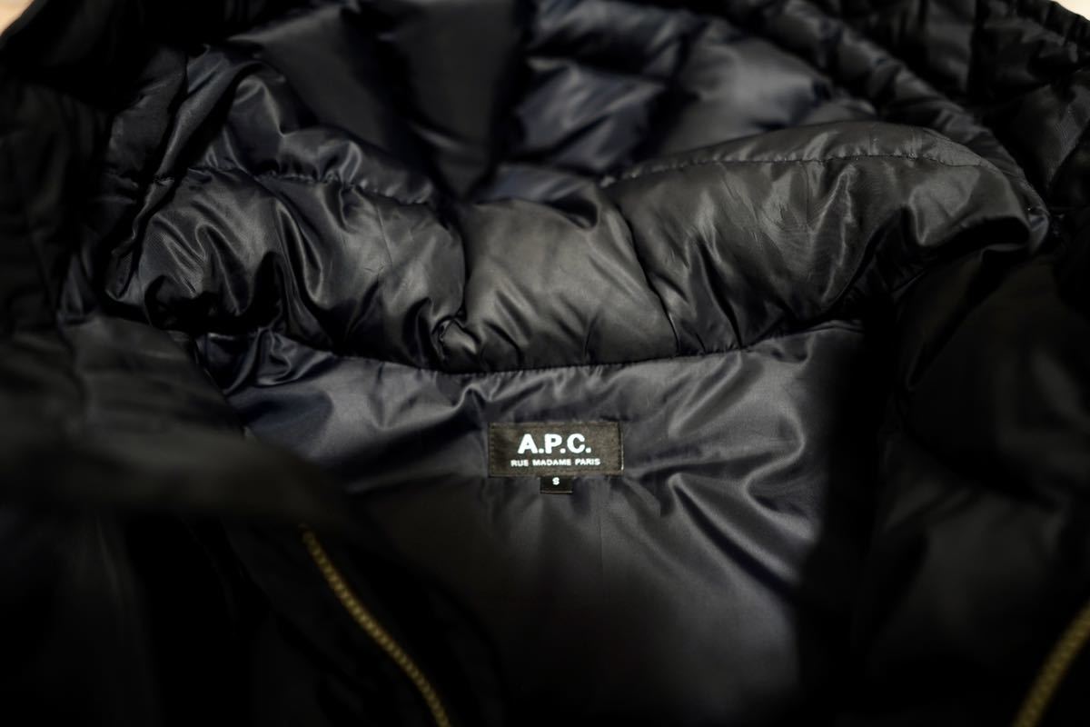 A.P.C. ダウンジャケット ネイビー S N-3B フライトジャケット 