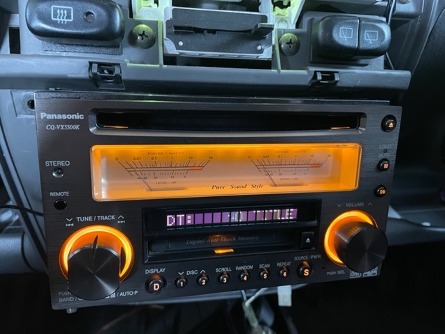 パナソニック Panasonic CQ-VX5500KD 希少なブラック 綺麗 アナログ針
