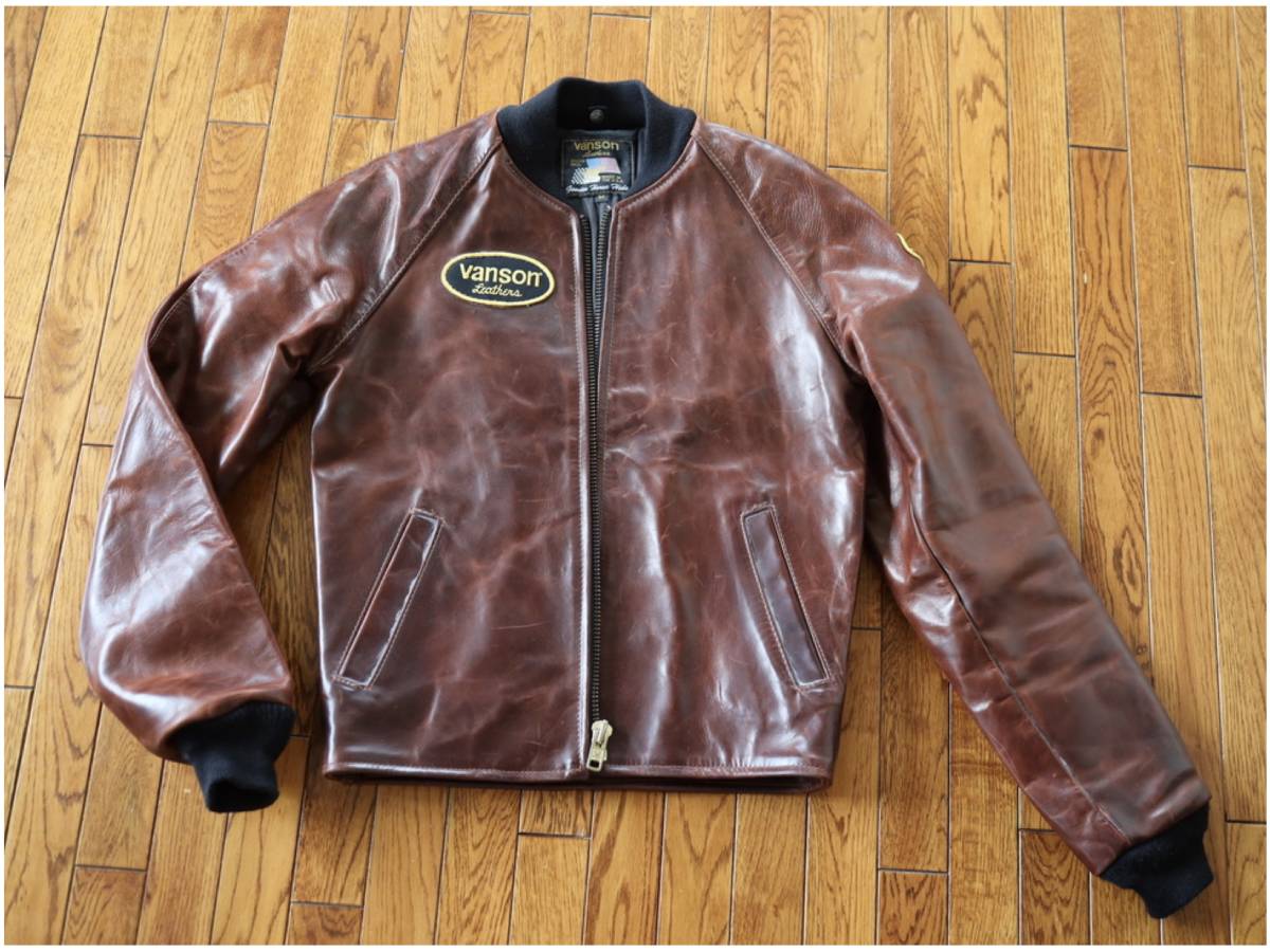 VANSON バンソン ホースハイド TJV すそリブなし デッドストック 32 