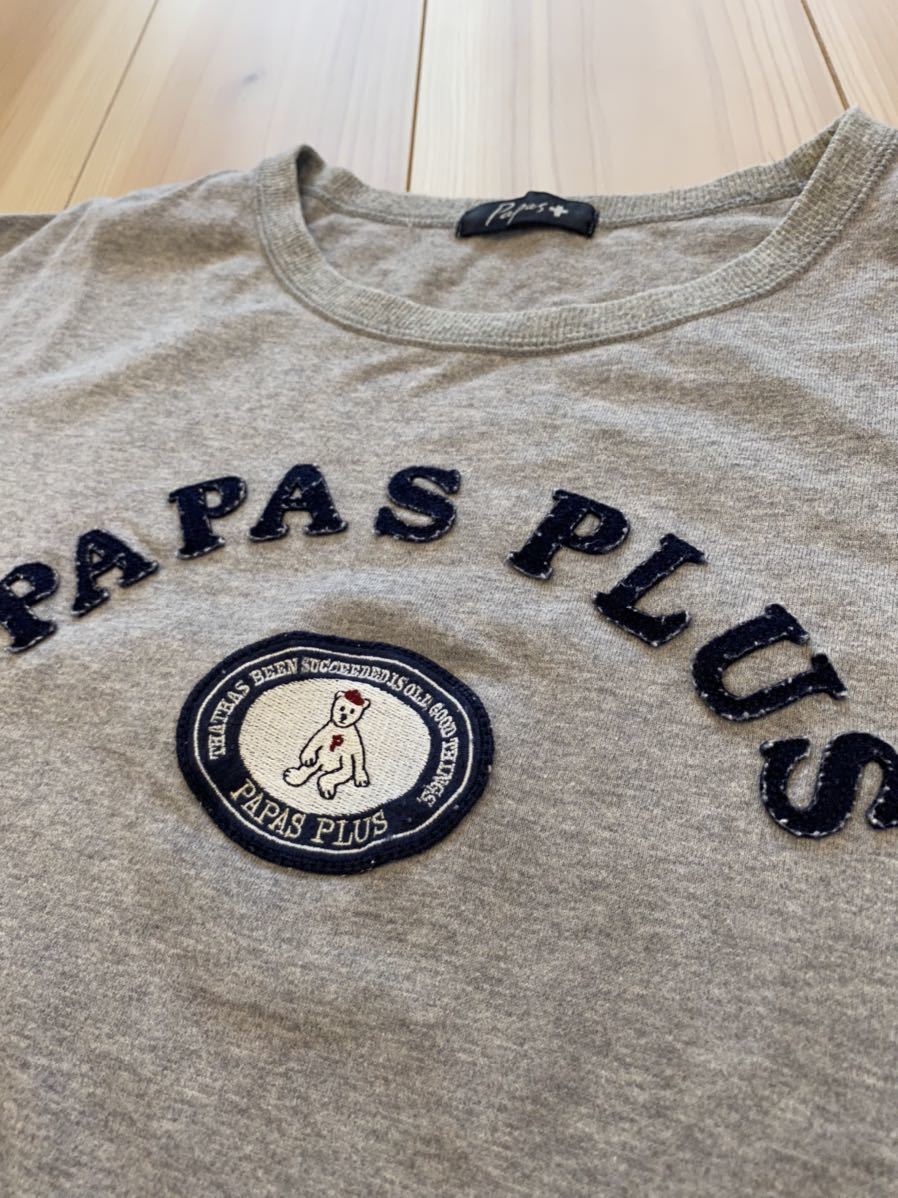 かわいいデザイン papas plus パパスプラス パパス 半袖 Tシャツ 
