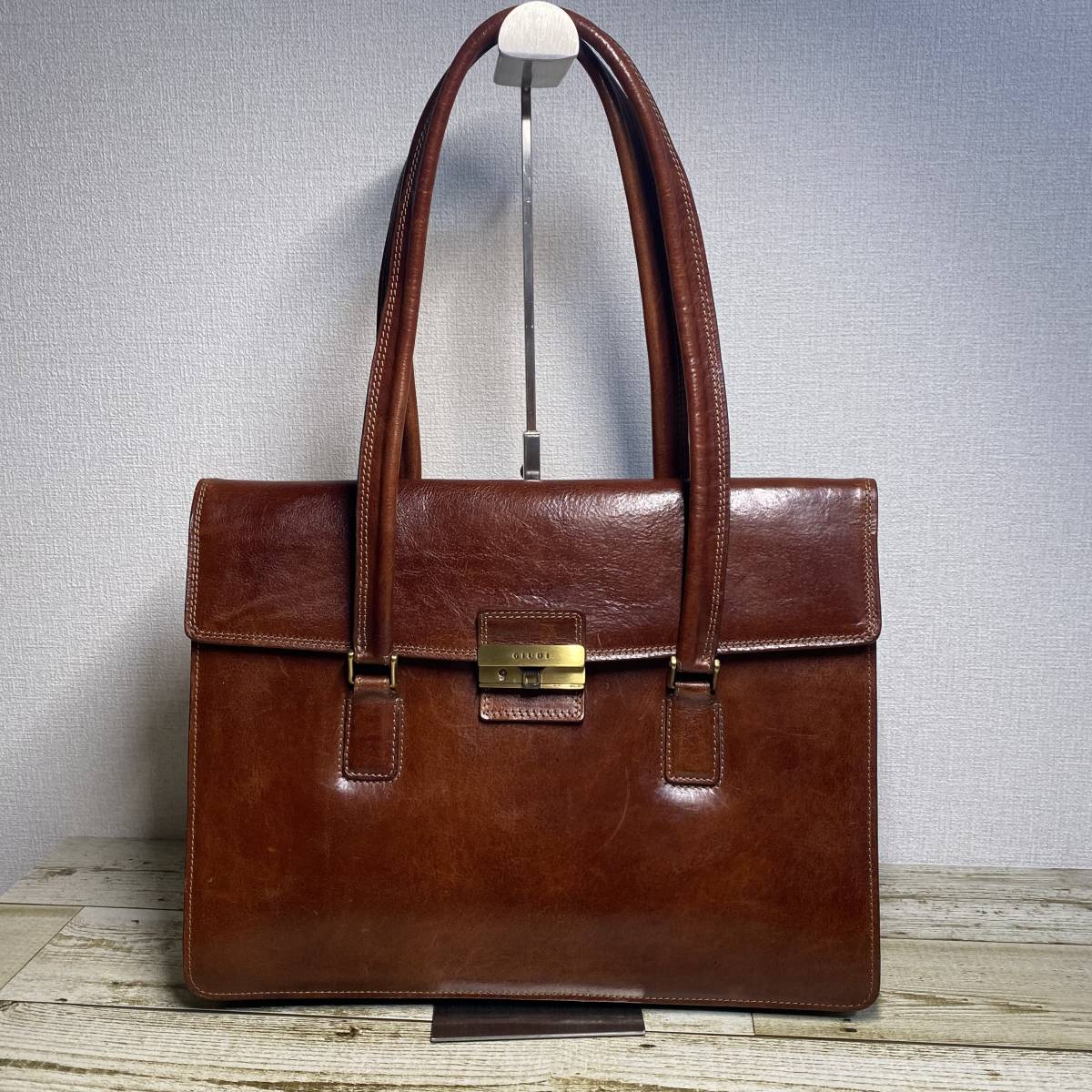 新品未使用】GIUDI ブラウン レザー ブリーフケース （GIUDI /ジウディ  