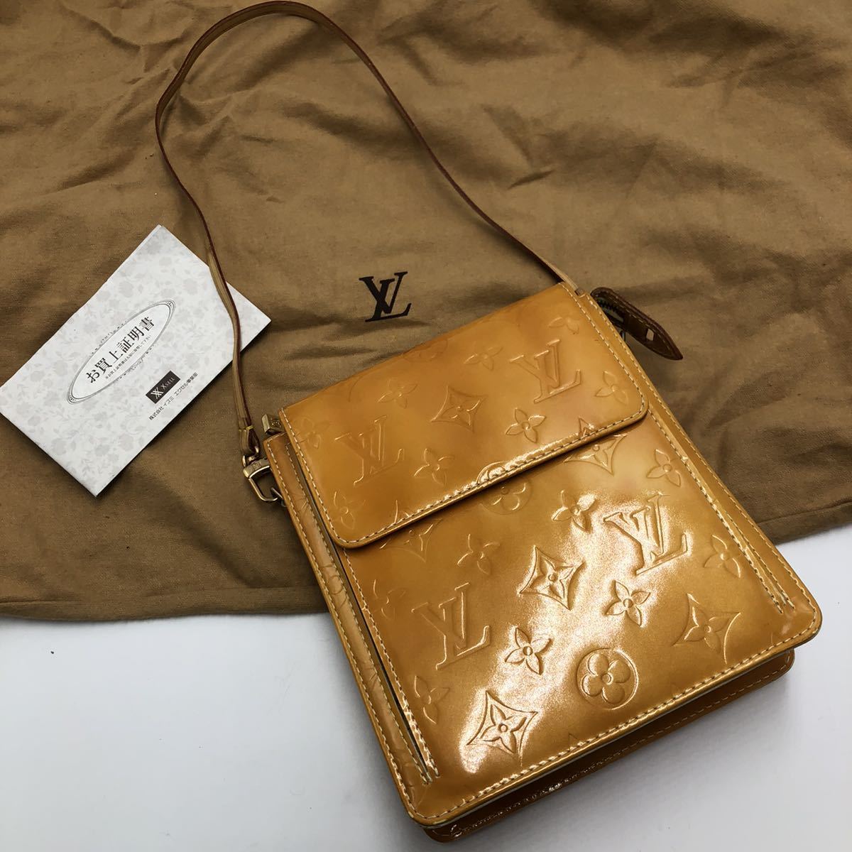 1円《極美品》 LOUIS VUITTON ヴェルニ モット ショルダーバッグ