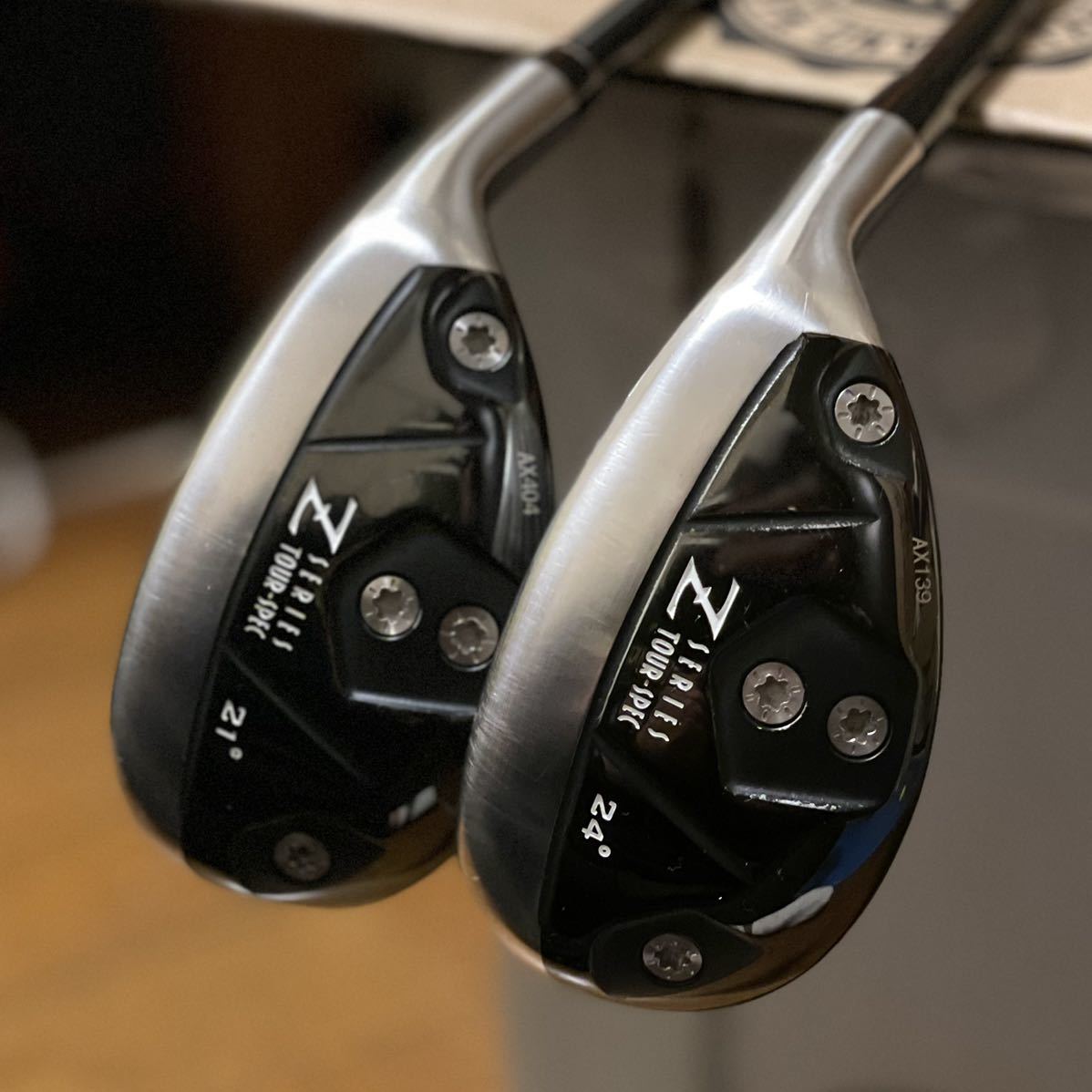 アクシスゴルフ　Z1 ユーティリティ　21度　24度　27度　3本セット 美品 Axis golfアクシスゴルフ Z1 UTILITY Z1ユーティリティ 21度&24度