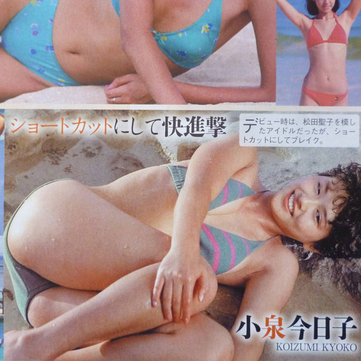 80年代アイドル水着 小泉今日子 少女隊 南野陽子 松本伊代 早見優 お宝ハプニング 昭和 ハイレグ ビキニ 日焼け跡 切り抜き2p タレント 売買されたオークション情報 Yahooの商品情報をアーカイブ公開 オークファン Aucfan Com