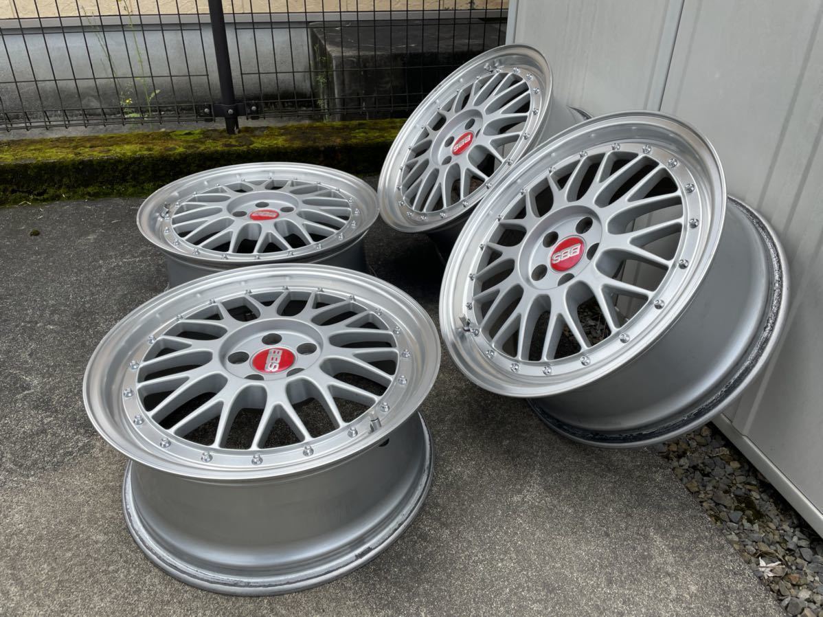 ☆メーカー不明メッシュホイール 17インチ 5穴 PCD100 17X7.5J 5H +48 