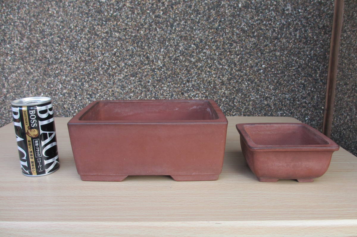 ☆古い時代の中国宜興鉢・2鉢セット 横幅20.8cm～11.4cm