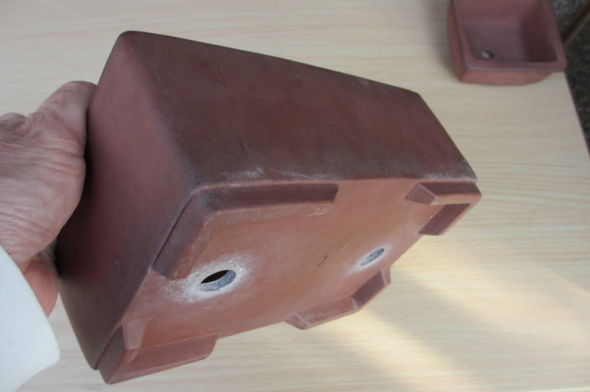 ☆古い時代の中国宜興鉢・2鉢セット 横幅20.8cm～11.4cm