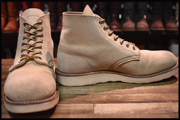 0 レッドウィング アイリッシュセッター REDWING スエード RED WING 25cm US7E ワーク アイリッシュ プレーン クラシックラウンド 日本特販 刺繍羽タグ 半円犬タグレッドウィング