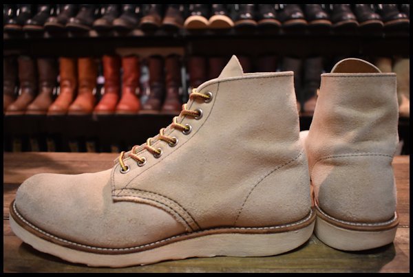 0 レッドウィング アイリッシュセッター REDWING スエード RED WING 25cm US7E ワーク アイリッシュ プレーン クラシックラウンド 日本特販 刺繍羽タグ 半円犬タグレッドウィング