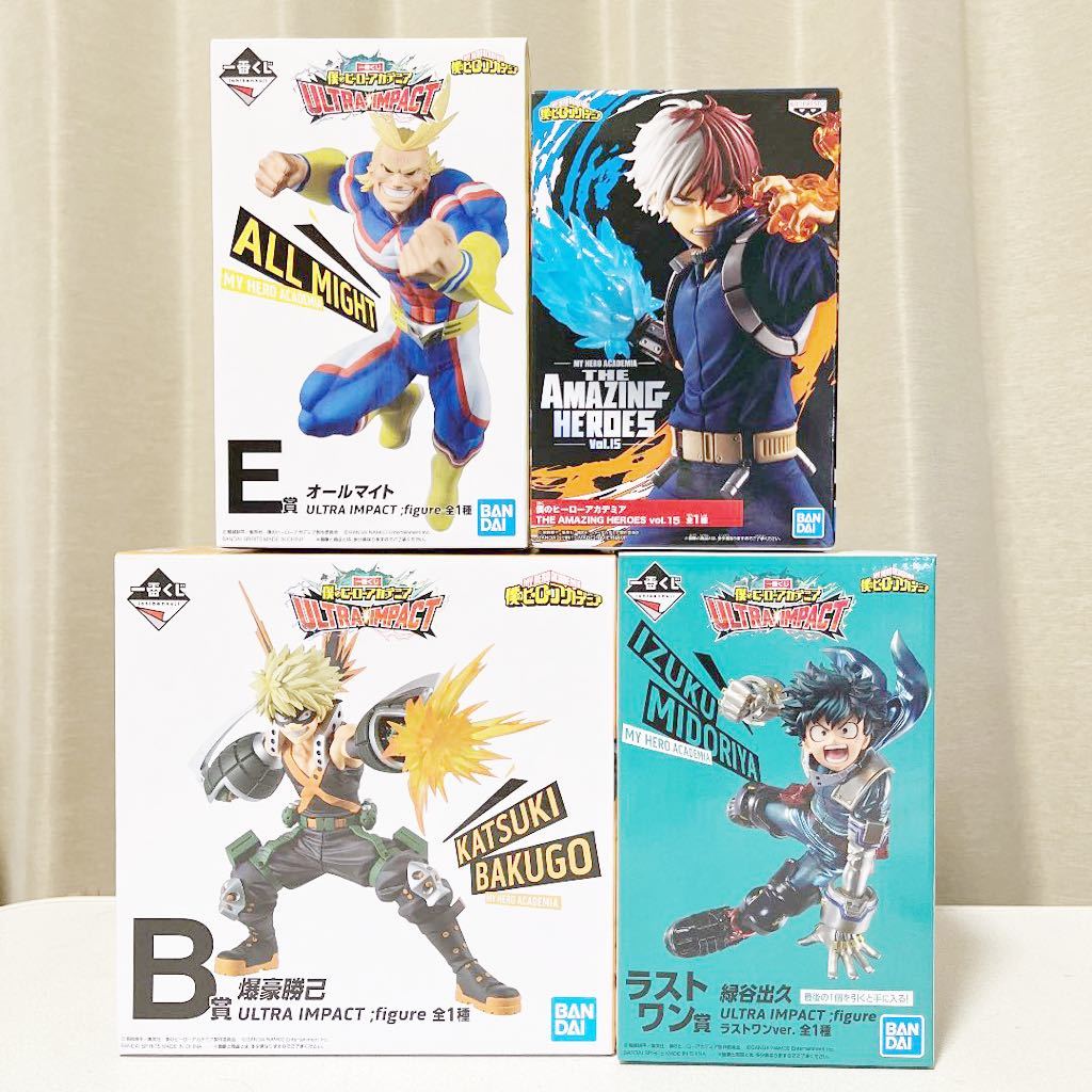 僕のヒーローアカデミア 緑谷出久 爆豪勝己 轟焦凍 オールマイト 計4点  