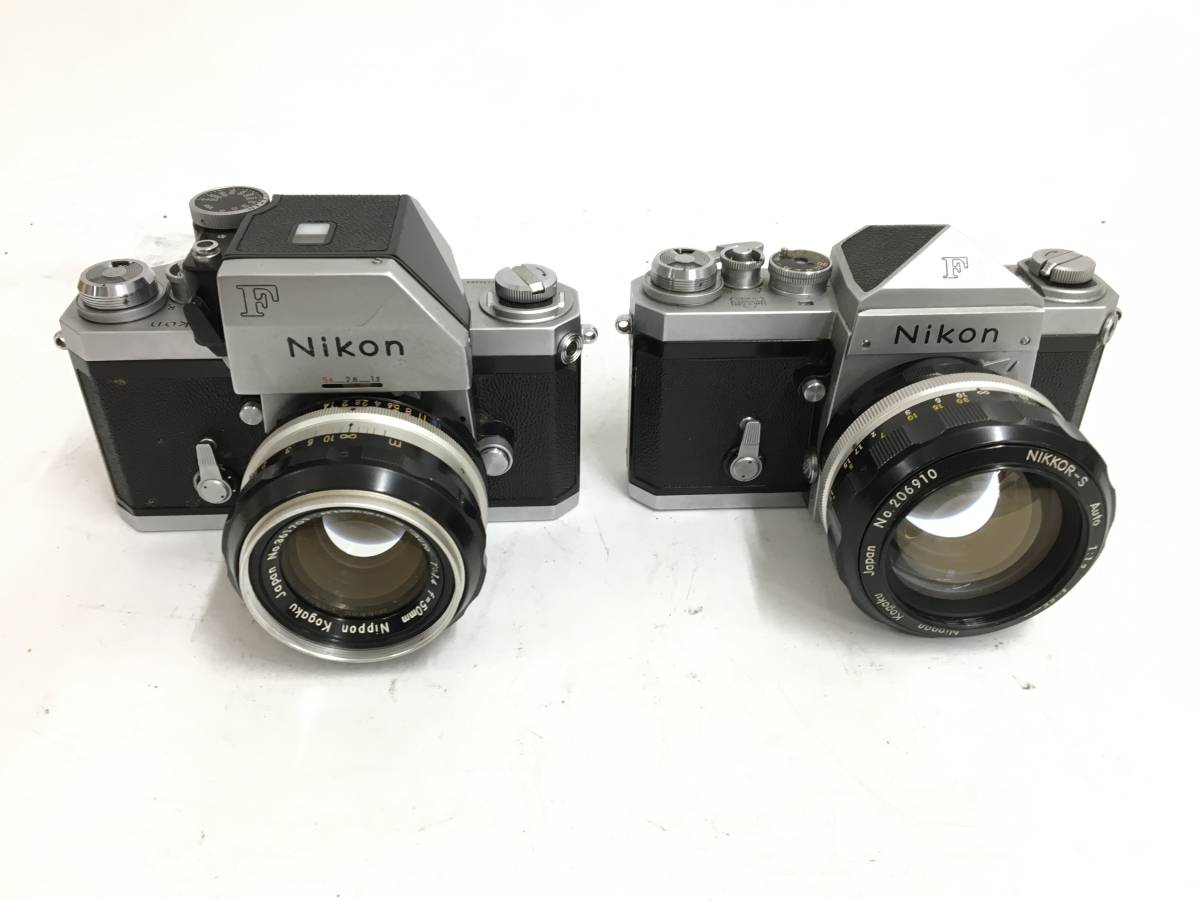売切り Nikon F x2 + NIKKOR-S Auto 1:1.2 f=55mm + 1:1.4 f=50mm 