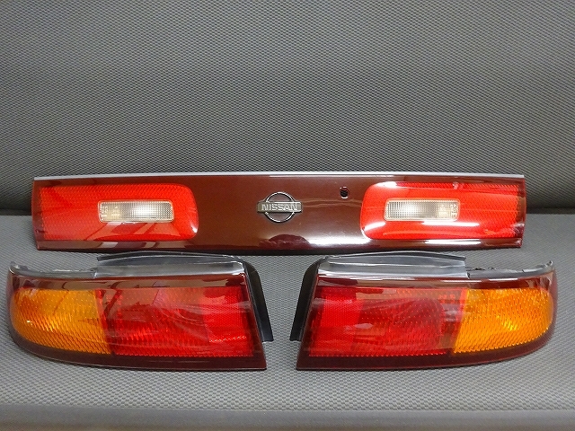 シルビア S14 前期 左右 テールランプ ガーニッシュ 3点セット