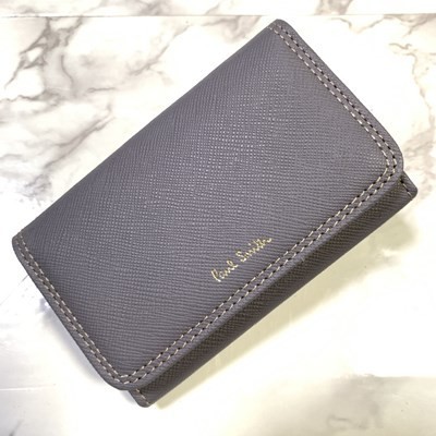 新品 ポールスミス 名刺入れ ポールスミス 新品！カラーエッジ牛革名刺
