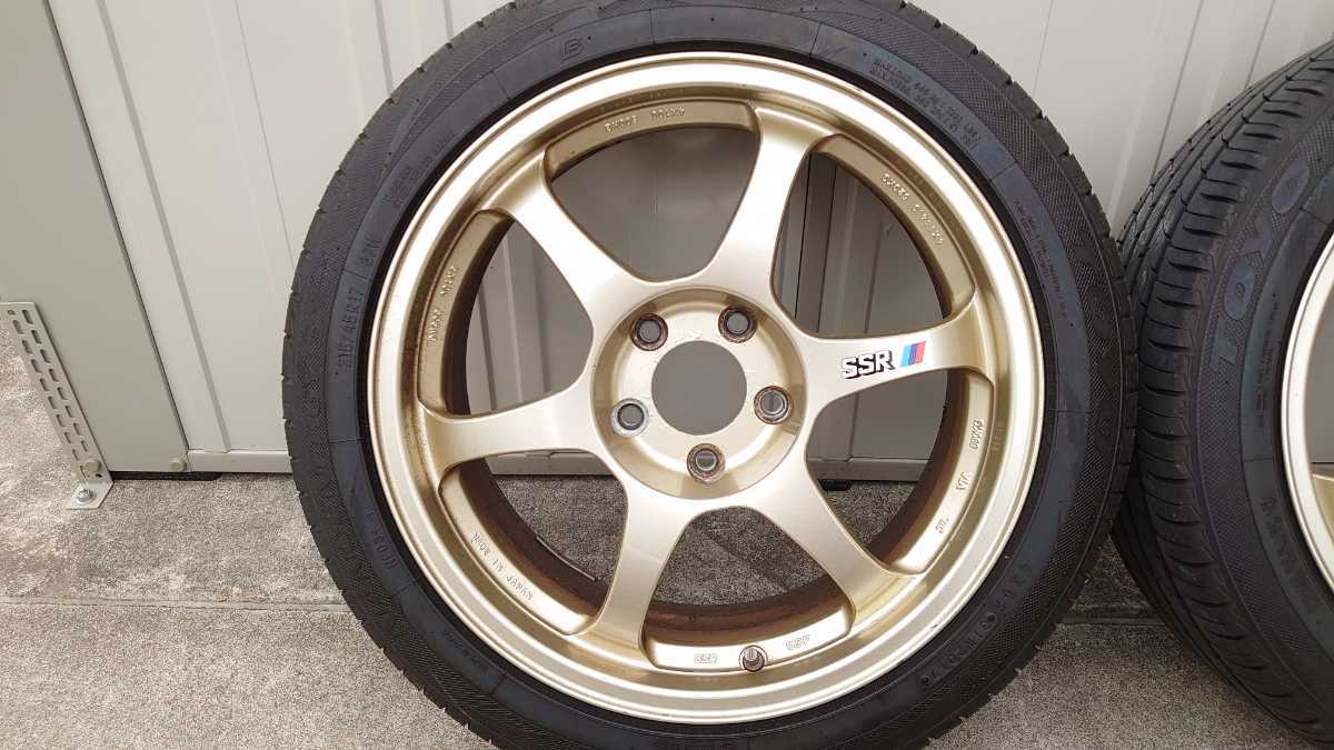 SSR typeC タイプC 17インチ 7.5J+32 8.5J+40 5穴 114.3 4本 ゴールド 