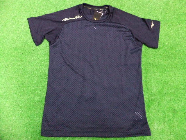 ミズノプロ2022限定★ドライエアロフローKUGEKI Tシャツ*12JA2T83 14ディープネイビー Size:ＸＯ★25%OFF!*クリックポスト対応可