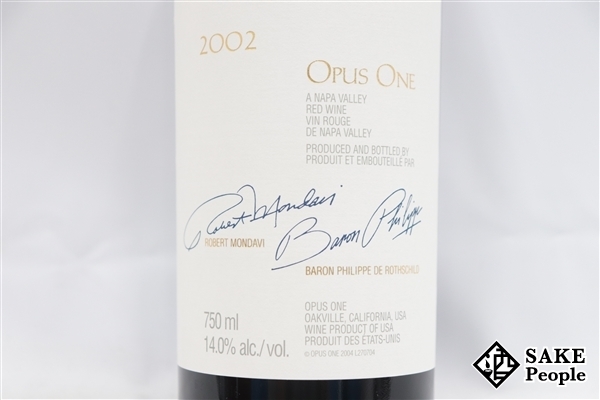 ■注目! オーパス・ワン 2002 750ml 14% アメリカ 赤