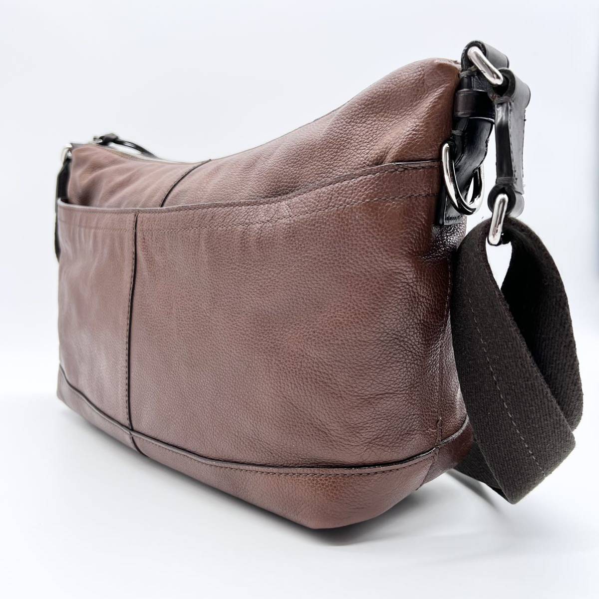 1円《美品》COACH コーチ ボディバッグ ショルダーバッグ レザー 希少 