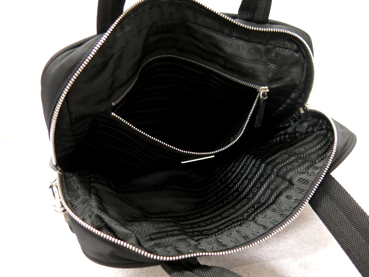 ○超美品○新品同様○PRADA プラダ○ポコノ ナイロン カーフ レザー 本 