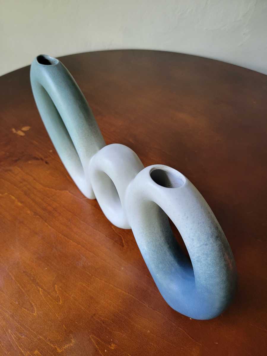 Flower Vase デザイン フラワーベース 花瓶 花器 一輪挿し 陶器 インテリア 北欧 モダン ジャパニーズモダン　Japanese Vintage Style 花瓶 フラワーベース Flower flowers ガラス花瓶のデザイン クリア｜Lサイズ：約12.6cm丸×高さ