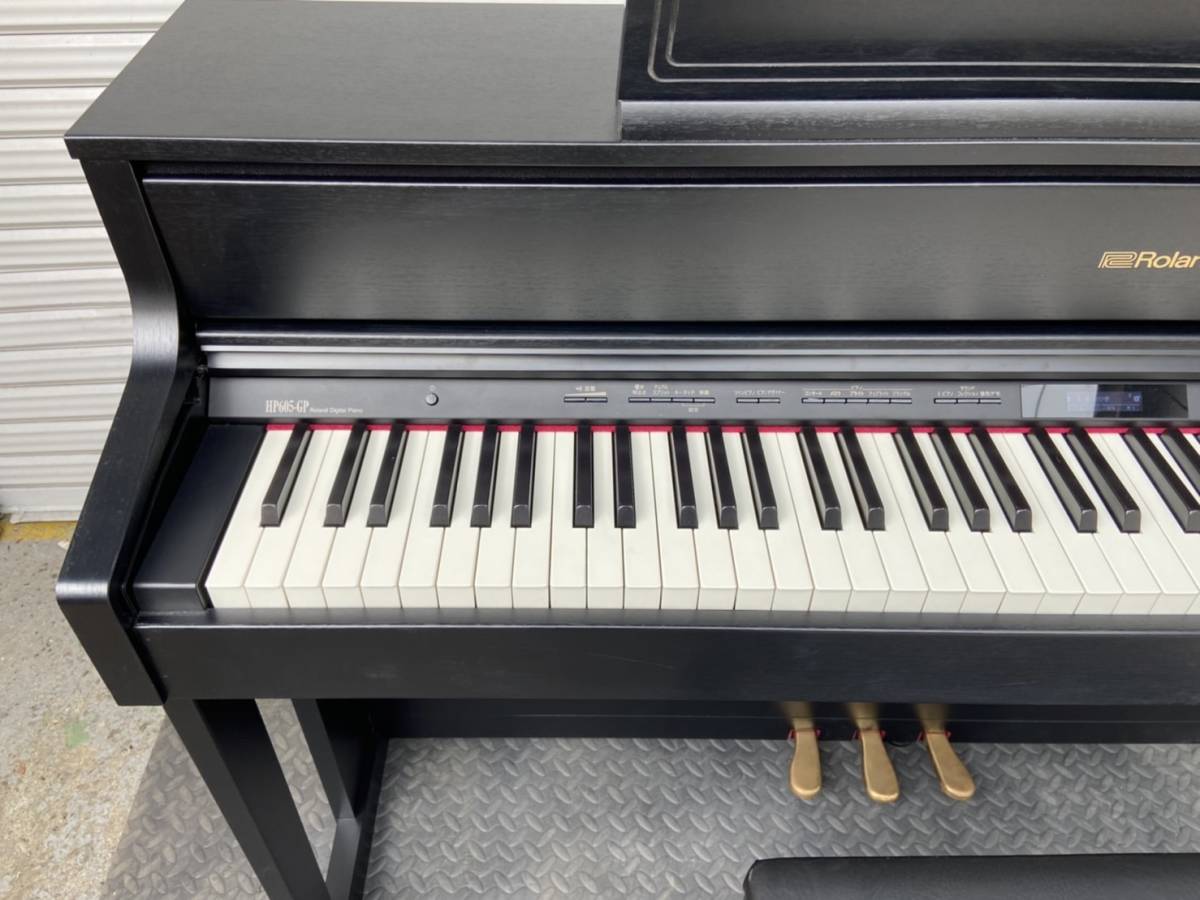 Roland HP605-GP 電子ピアノ hp605の通販 17年製 中古 木製鍵盤 