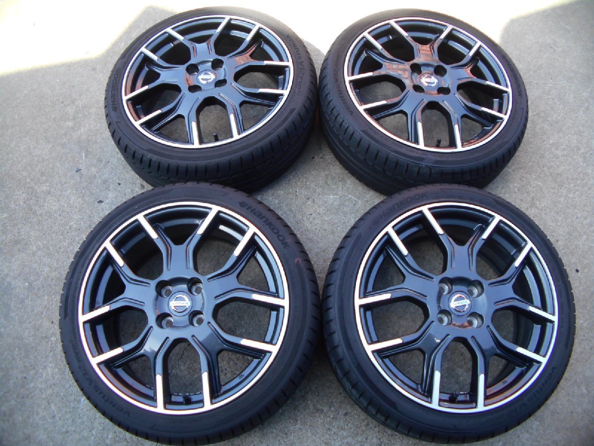 Pcd100 日産純正 7j 47 ハブ約60 ハンコック V12evo 215 40 17 製造年 約9分山 4本セット 215 40r17 Nismo ラジアルタイヤ 売買されたオークション情報 Yahooの商品情報をアーカイブ公開 オークファン Aucfan Com