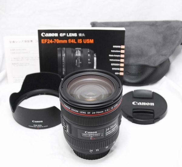 超美品・メーカー保証書等完備】Canon キヤノン EF 24-70mm F4 L IS USM