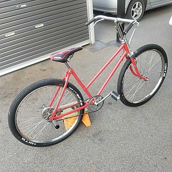 実用車 昭和レトロ ビンテージ オリジナル実用ロッドブレーキMTB風仕様