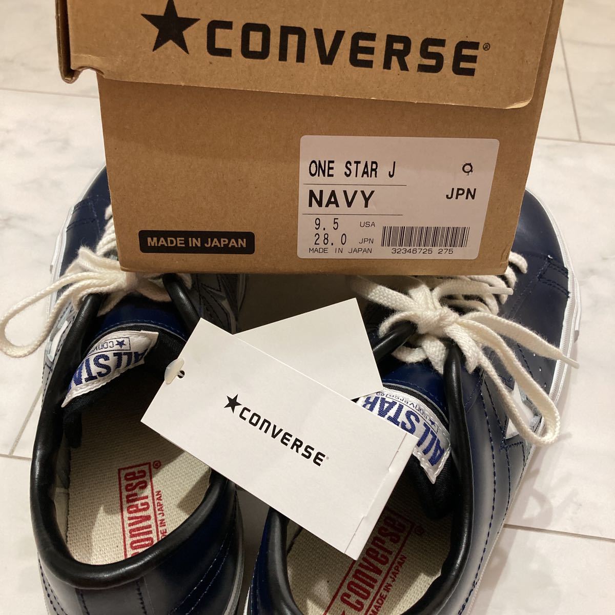 コンバース ワンスター CONVERSE ONE STAR J ネイビー NAVY 9.5紺 日本