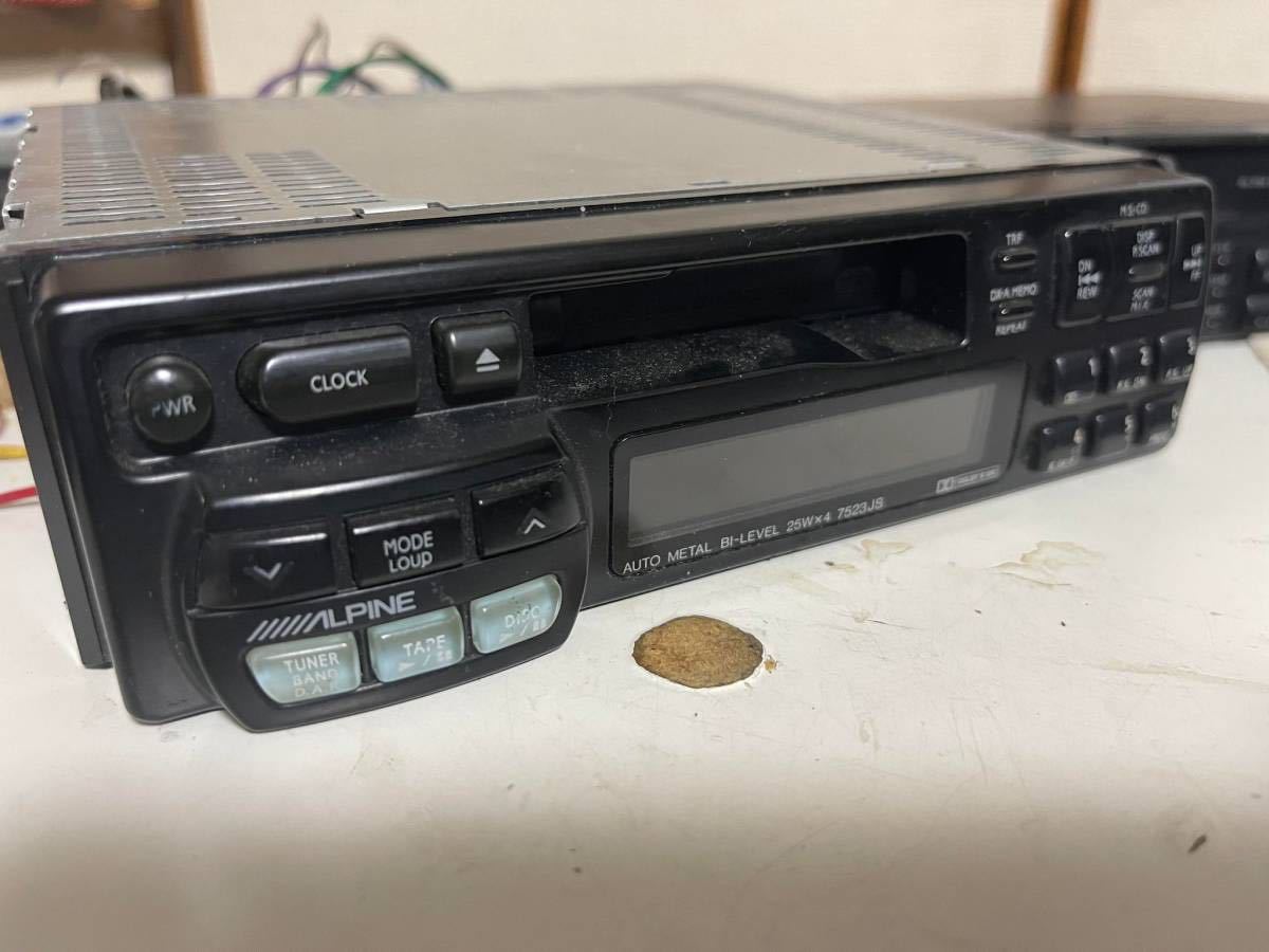 アルパイン ALPINE カセットデッキ 7523JS 5981 CDチェンジャー 当時物 