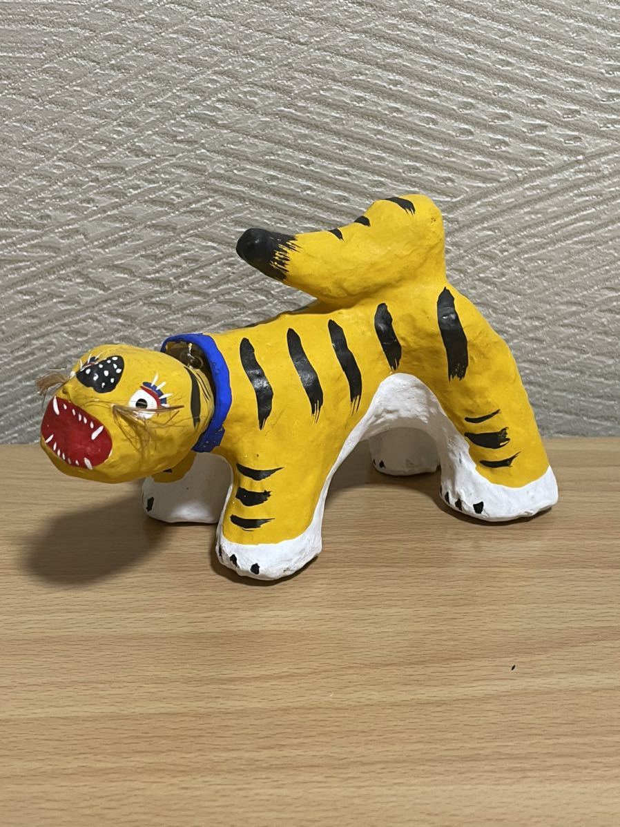 沖縄張子 立虎 古倉保文 作 郷土玩具 ｜ 琉球郷土玩具 -「張り子