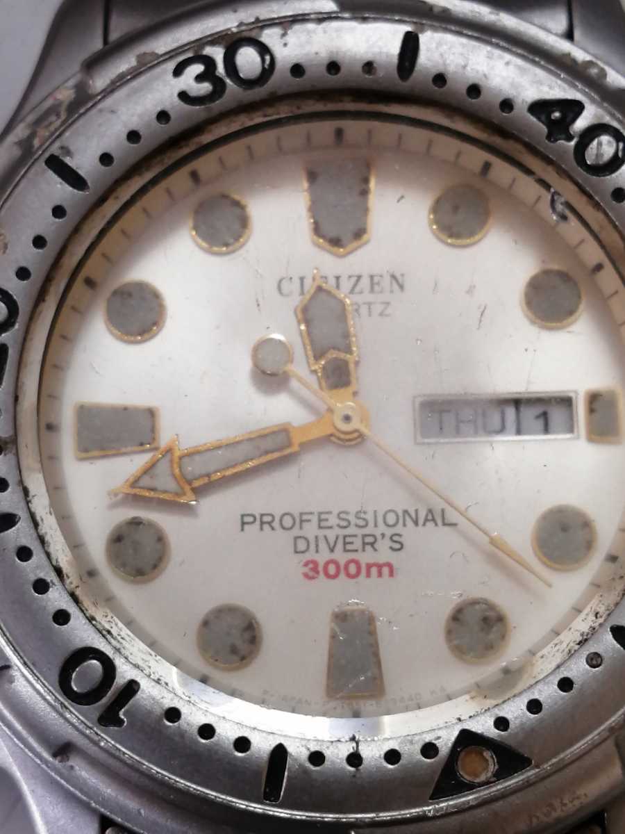 サイズ確認 CITIZEN Professional Diver's 300M 2855-269420☆チタニウム