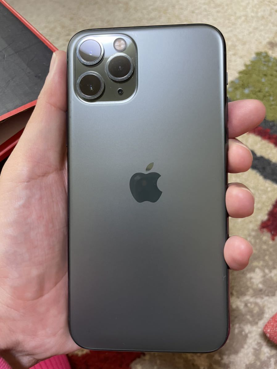 中古動作品 iphone 11 pro 256GB スペースグレー SIMフリー バッテリー