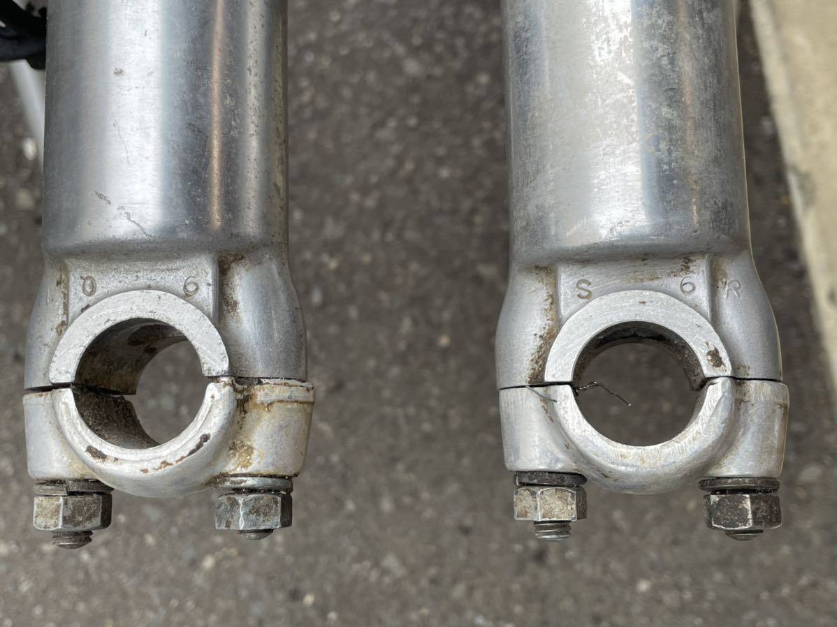 ★彡 マッハ ７５０ＳＳ・５００ＳＳ（Ｈ１Ｂ～Ｈ１Ｆ）用フロントフォーク純正中古 OH用 500SS H1 アウトスタンディングモーターサイクル｜マッハ 国内新規 フルノーマル｜SOLD H1B）フレアリングパイプの押し付けが