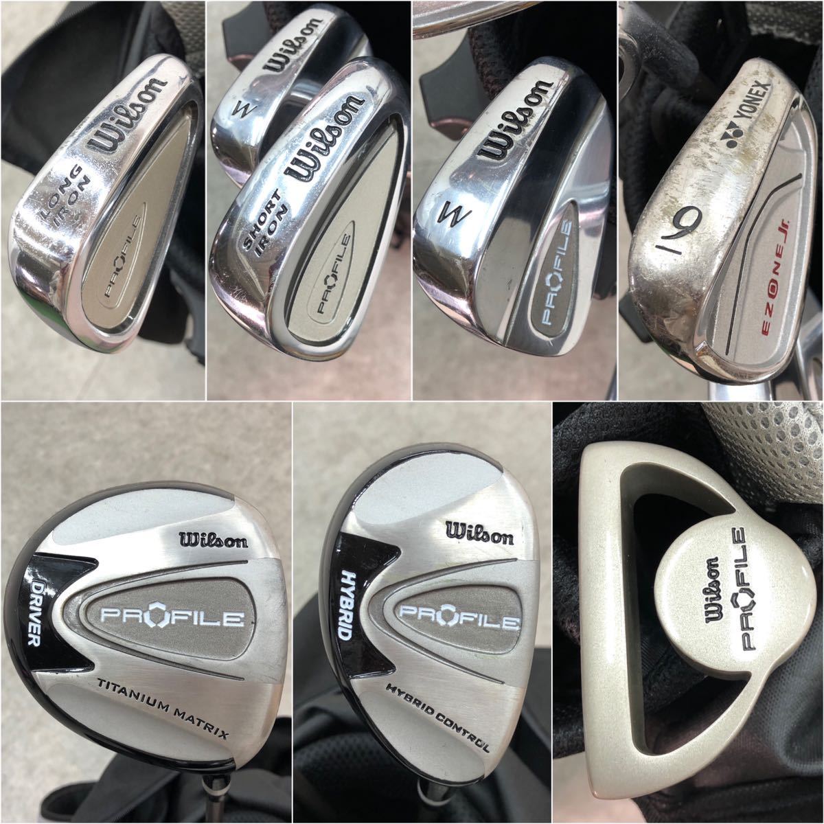 □Wilson PROFILE ウィルソン 子供用 ジュニア ゴルフクラブ 7本セット 
