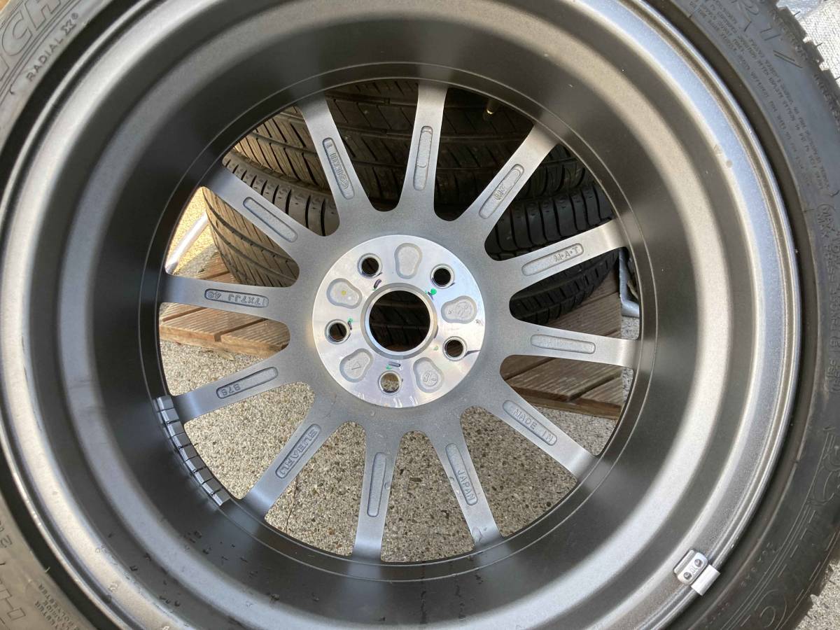 スバルSTI純正 ENKEI 17×7JJ +48 100/5H 17インチ 215/45R17タイヤ 