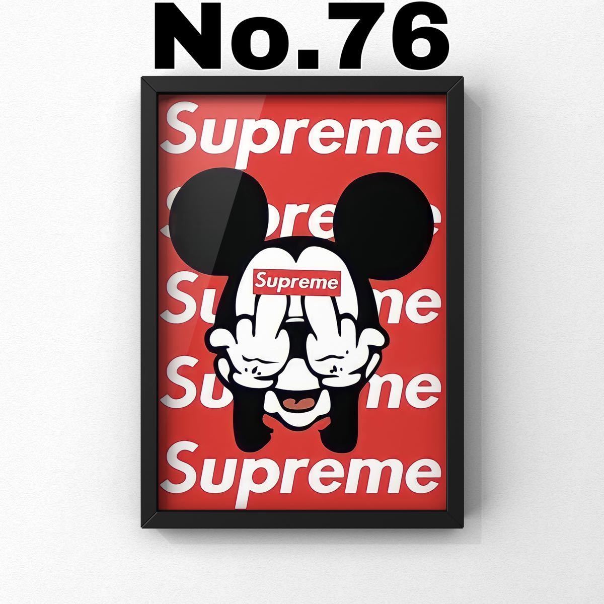 No.76【超高画質】☆シュプリーム Supreme ミッキー Mickey☆パロディ