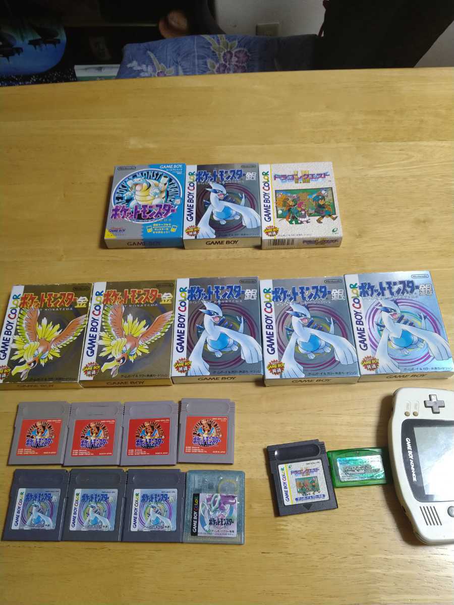 ポケットモンスター 青 金 銀 赤 クリスタル エメラルドゲームボーイ  