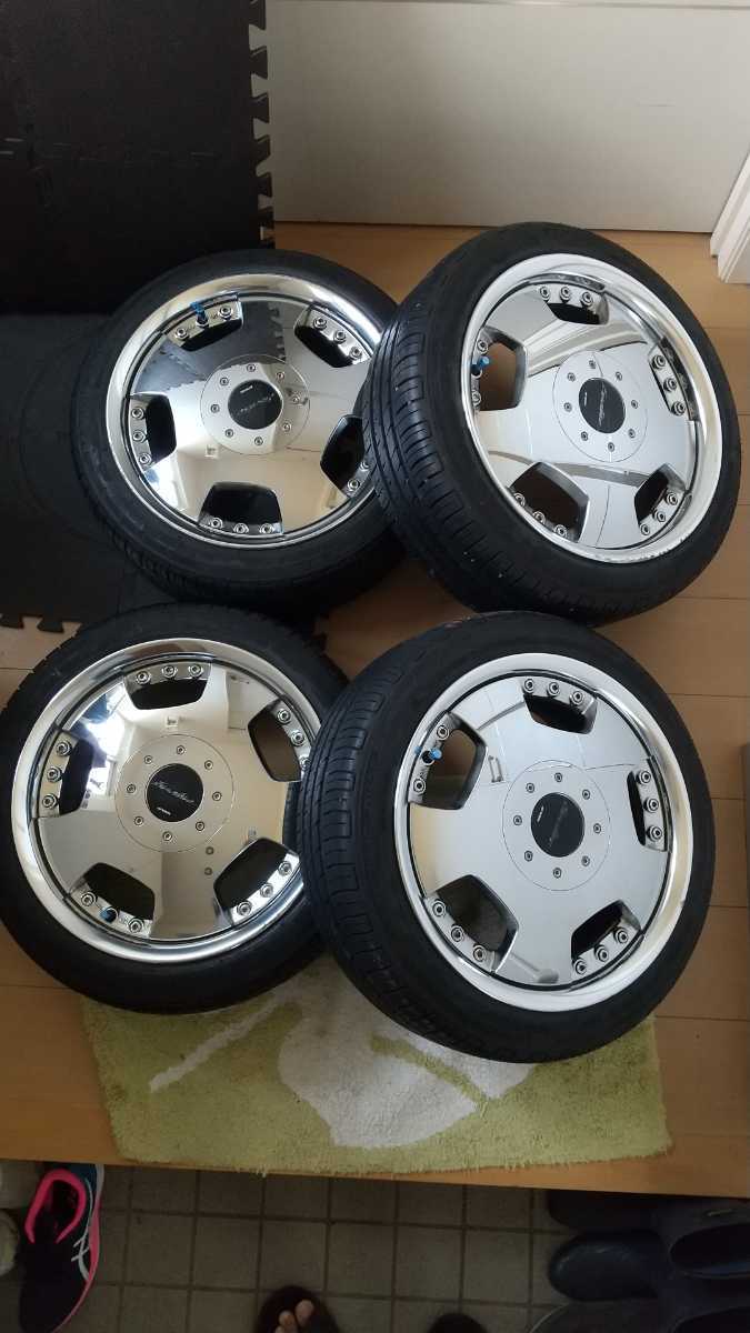 WORK ワーク ユーロライン メッキ アルミ ディッシュ 15×6.5j+45 +52 