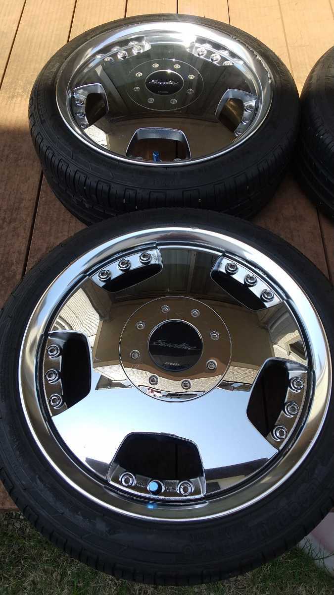 WORK ワーク ユーロライン メッキ アルミ ディッシュ 15×6.5j+45 +52 