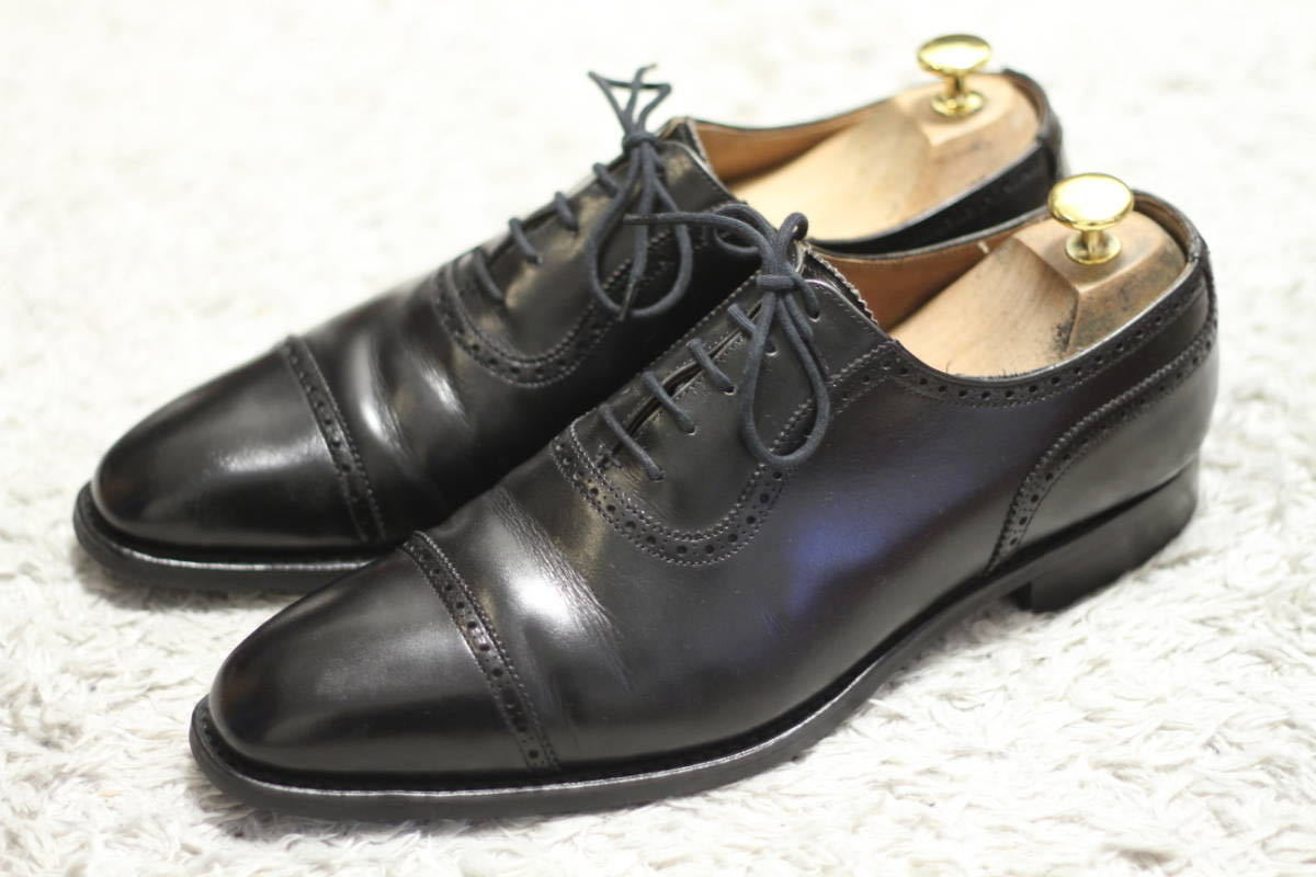 良品】Crockett & Jones クオーターブローグ 9E(クロケット ジョーンズ 