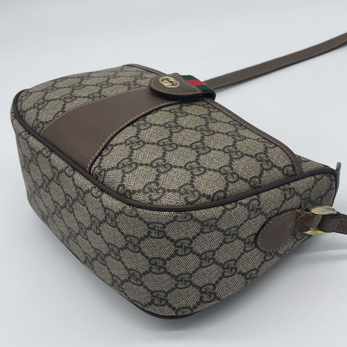 1円○美品○GUCCI オールド グッチ○ショルダー バッグ○シェリー 