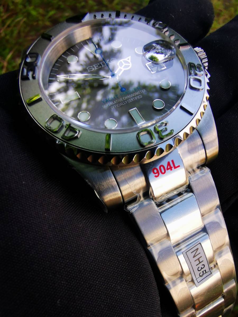 カスタム NH35 SEIKO セイコー 1円～ シルバー - MOD 青針 mod 針