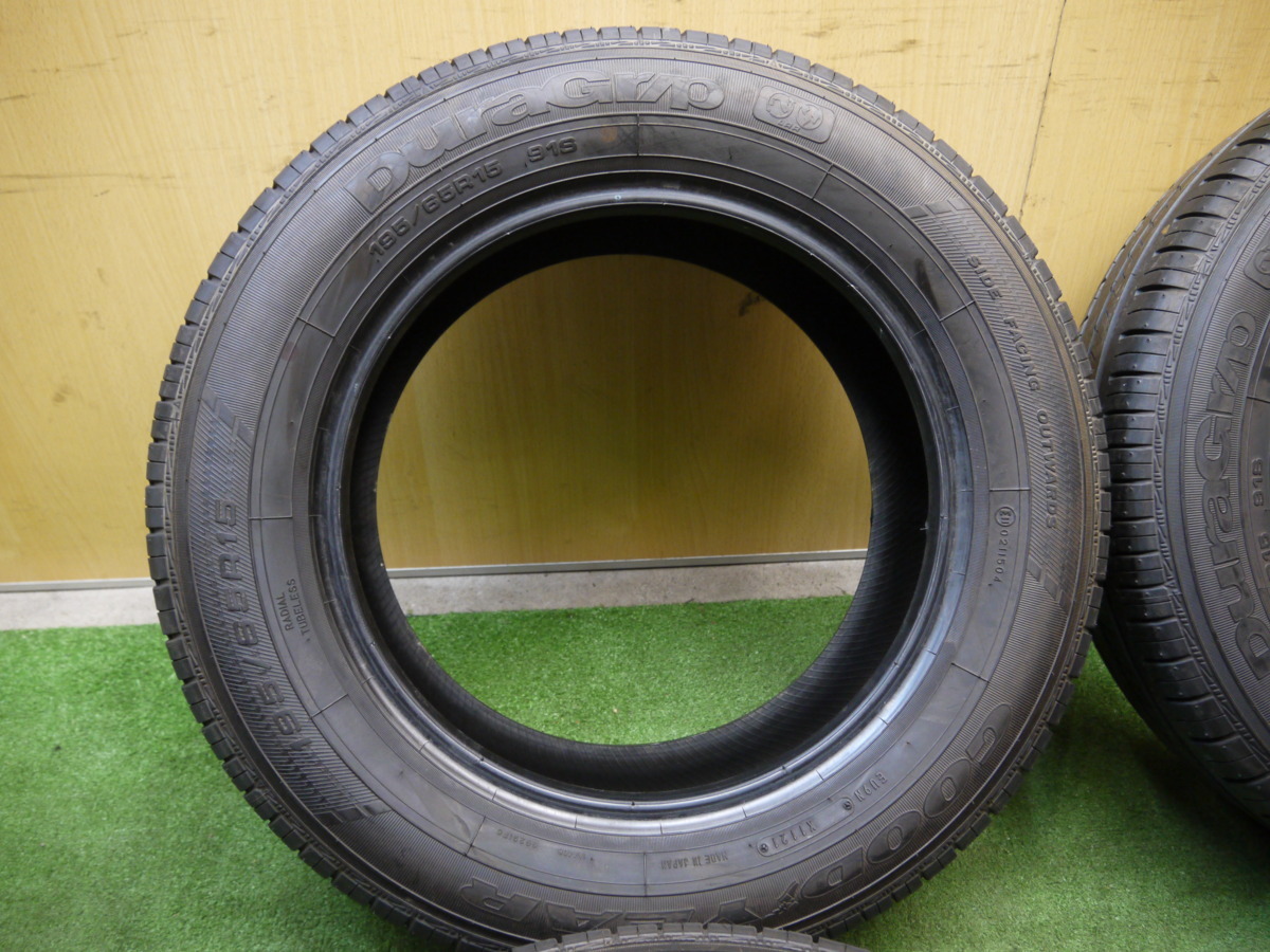 新車外し！21年☆195/65R15 グッドイヤー DuraGrip デュラグリップ 15 