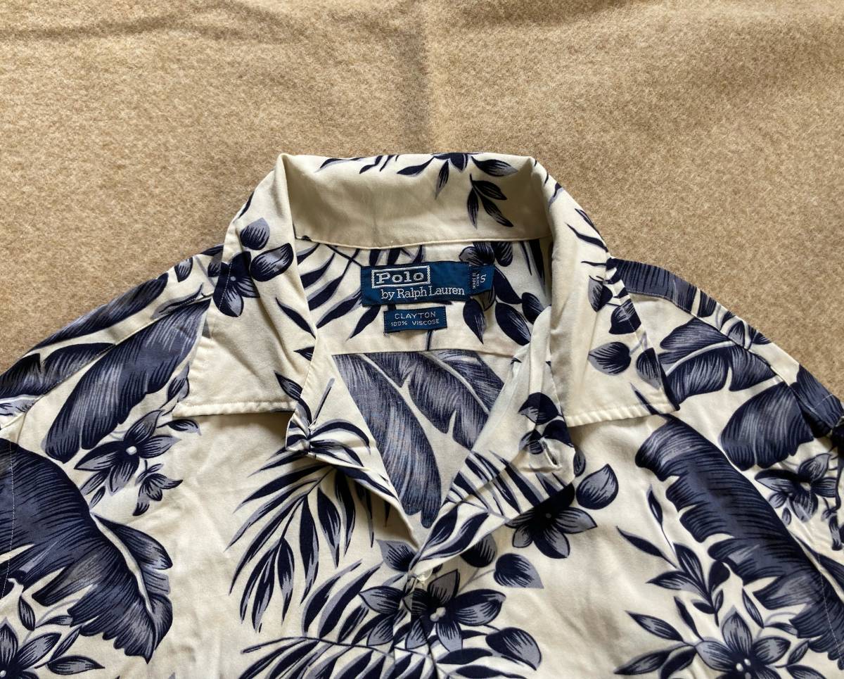 90s.ラルフローレン 開襟 オープンカラーシャツ Sサイズ RRL アロハ 